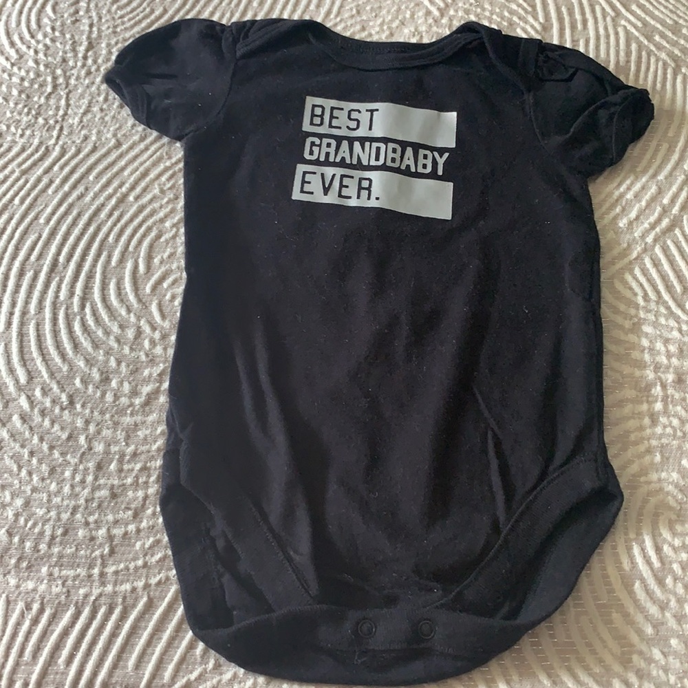 Best Grandbaby onesie black bodysuit 6-9 months